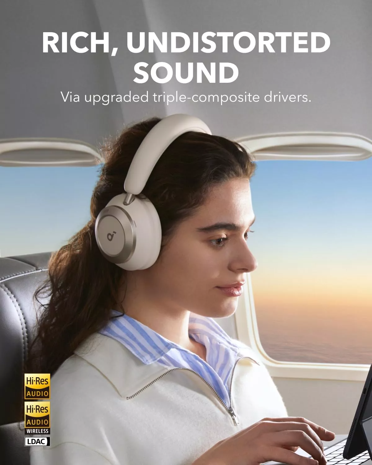 Freisprecheinrichtung Bluetooth Anker SoundCore Space One Pro, A2DP, ANC, Weiß A3062G21