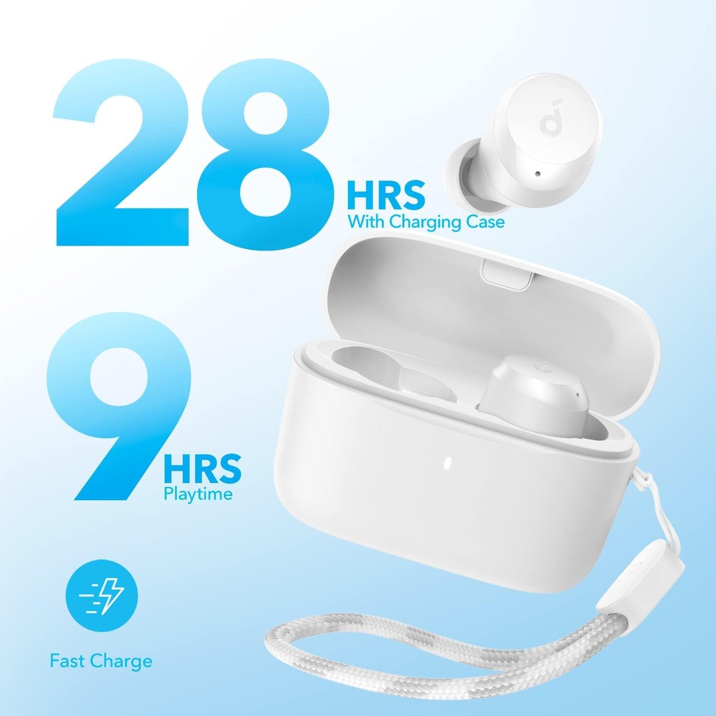 Handsfree Bluetooth Anker SoundCore A25i, TWS, Weiß A3948G21