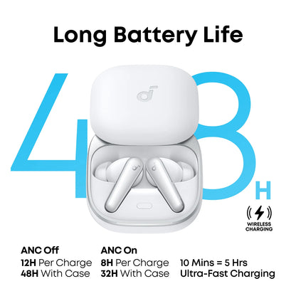 Handsfree Bluetooth Anker SoundCore Liberty 5, TWS, ANC, Weiß A3957G21