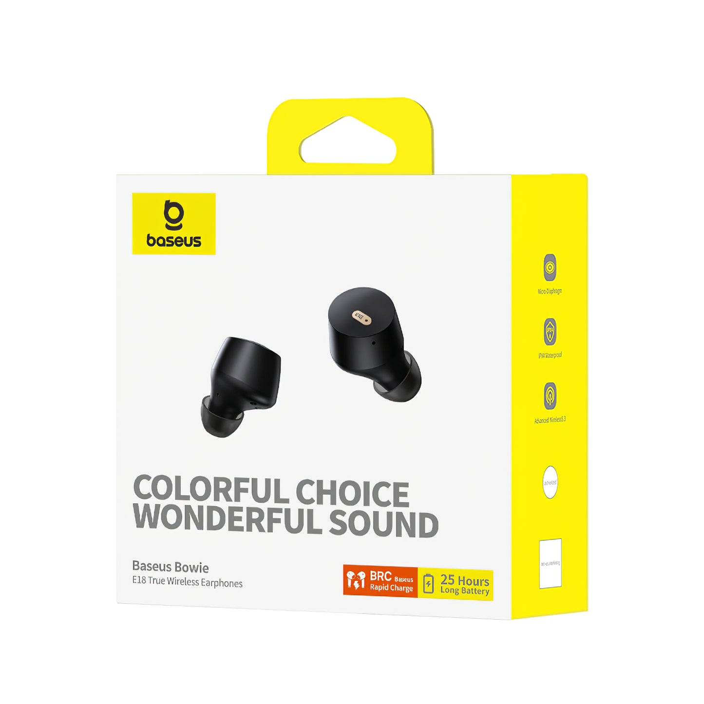 Bluetooth-Freisprecheinrichtung Baseus Bowie E18, TWS, Schwarz A00023800123-00 