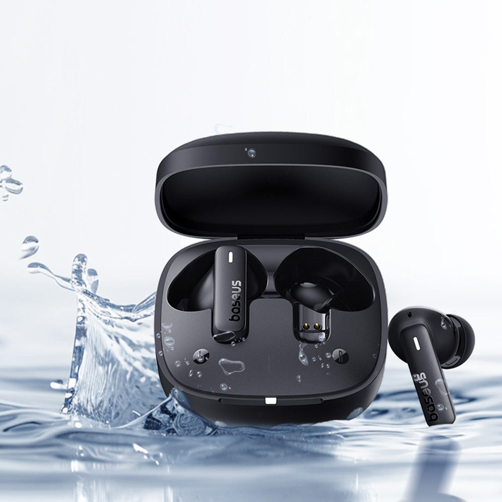 Handsfree Bluetooth Baseus Bowie E19, TWS, Schwarz A00069600113-00