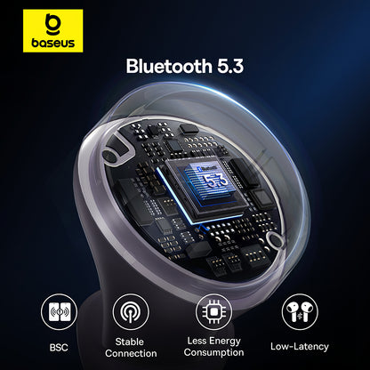 Bluetooth-Freisprecheinrichtung Baseus Bowie E18, TWS, Schwarz A00023800123-00 