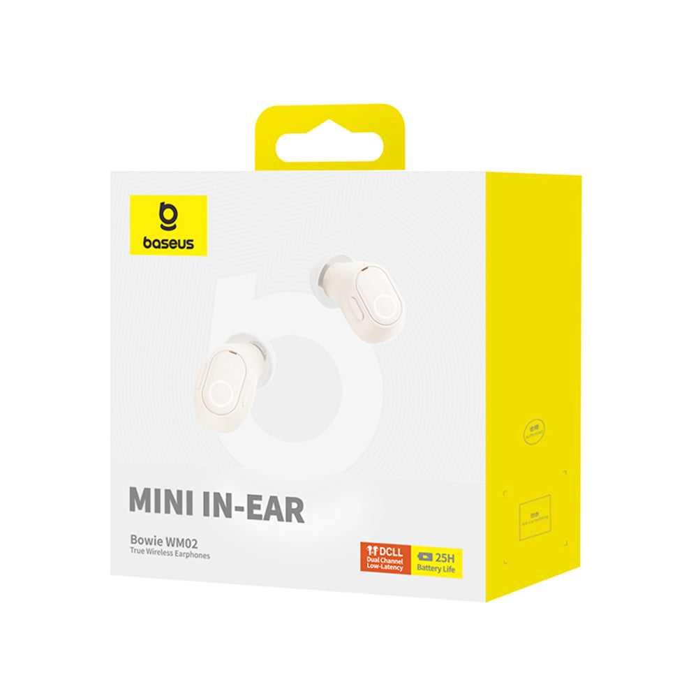 Handsfree Bluetooth Baseus Bowie WM02, TWS, Weiß NGTW370202
