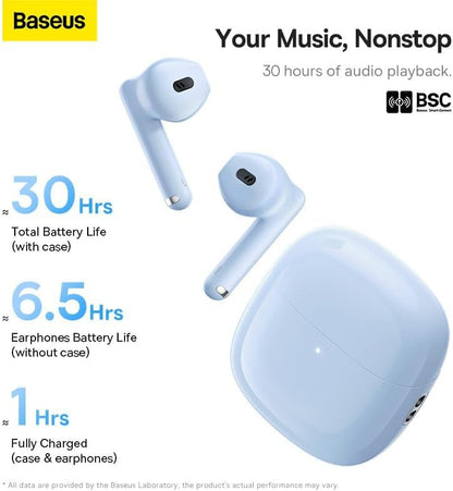Handsfree Bluetooth Baseus Bowie WX5, TWS, Blau A00051000313-00