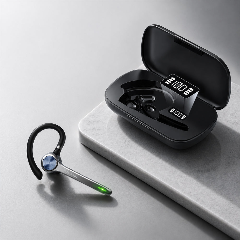Bluetooth-Freisprecheinrichtung Blavec Talk 1, Multipoint, A2DP, Schwarz