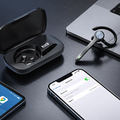 Bluetooth-Freisprecheinrichtung Blavec Talk 1, Multipoint, A2DP, Schwarz