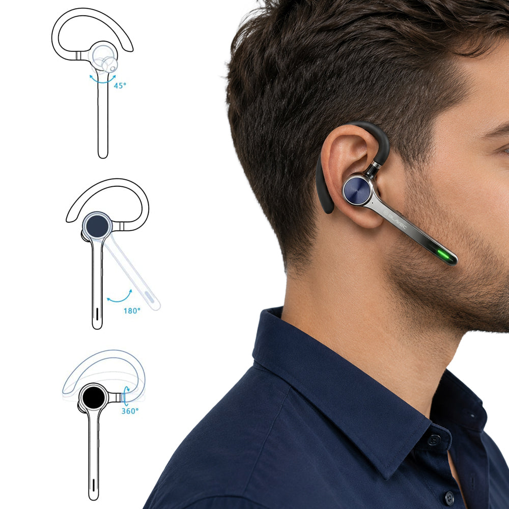 Bluetooth-Freisprecheinrichtung Blavec Talk 1, Multipoint, A2DP, Schwarz