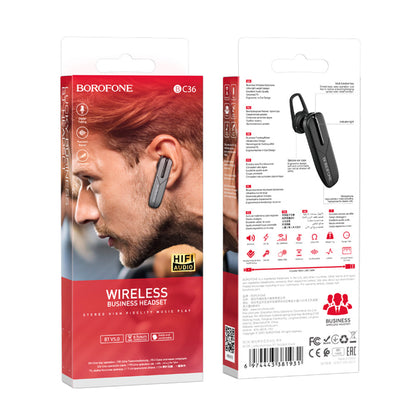 Freisprech-Bluetooth-Headset BC36 Lucky, A2DP, Schwarz