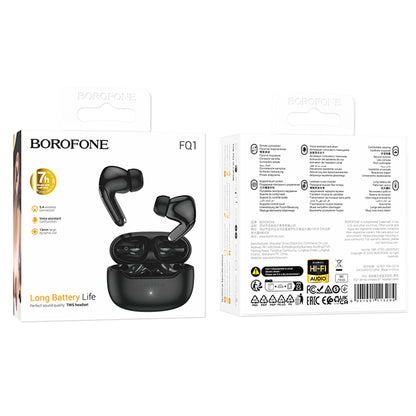Freisprecheinrichtung Bluetooth Borofone FQ1 Shine, TWS, Schwarz