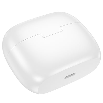Handsfree Bluetooth Borofone FQ7 Treasure, TWS, ANC, MultiPoint, Weiß