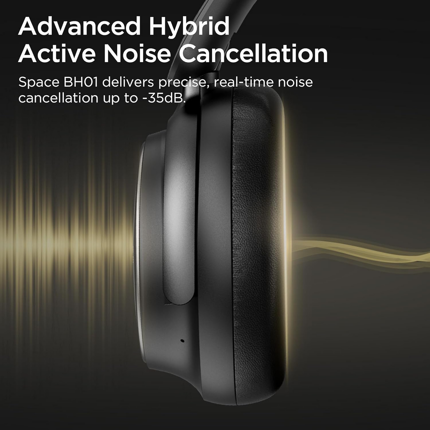 Bluetooth-Freisprecheinrichtung Bugani Space BH01, MultiPoint, A2DP, ANC, Schwarz