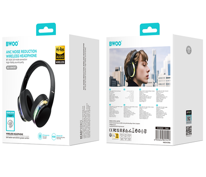 Bluetooth-Freisprecheinrichtung BWOO BO-BW587, A2DP, ANC, Schwarz