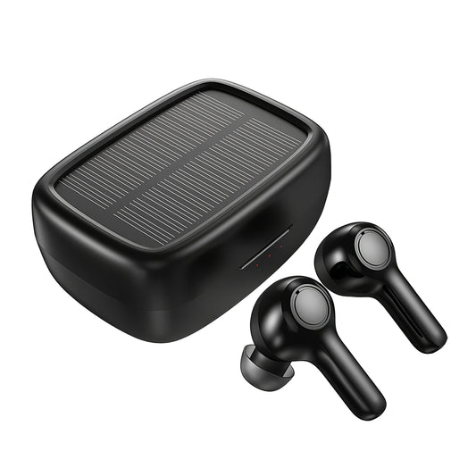 Bluetooth-Freisprecheinrichtung Bluetooth Choetech Solar Sport, TWS, Schwarz 