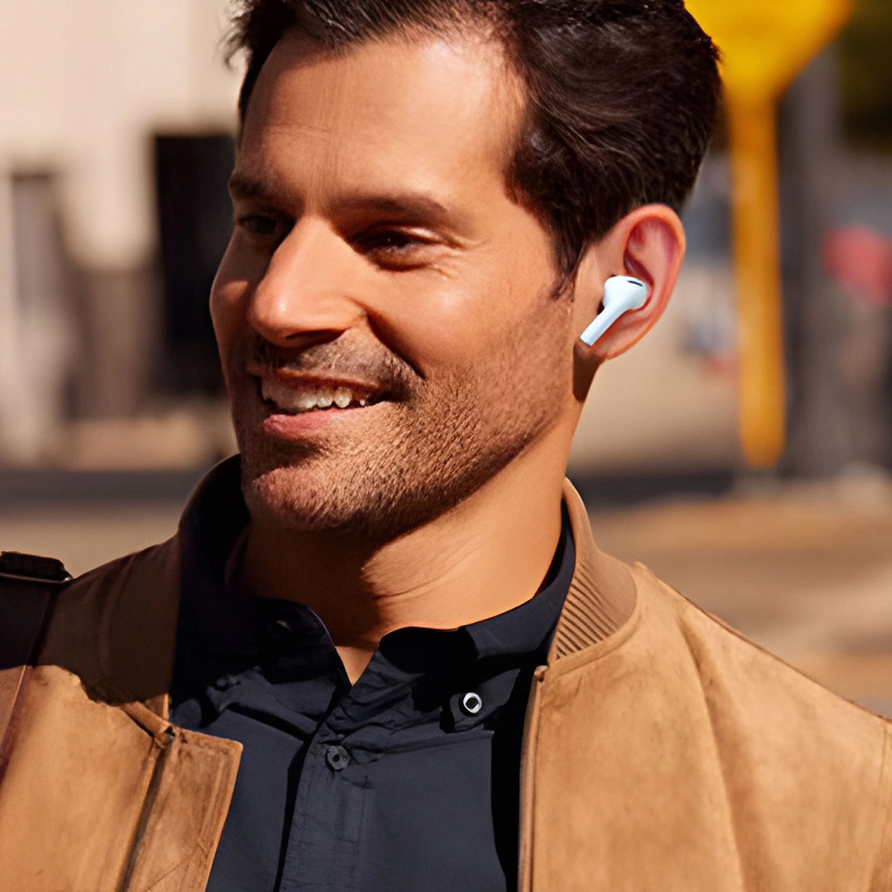 Bluetooth-Freisprecheinrichtung Dudao U19 Display, TWS, Weiß