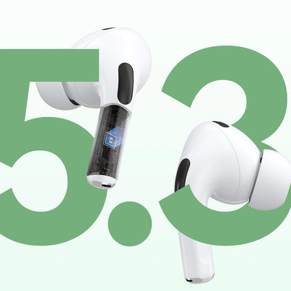 Bluetooth-Freisprecheinrichtung Dudao U19 Display, TWS, Weiß