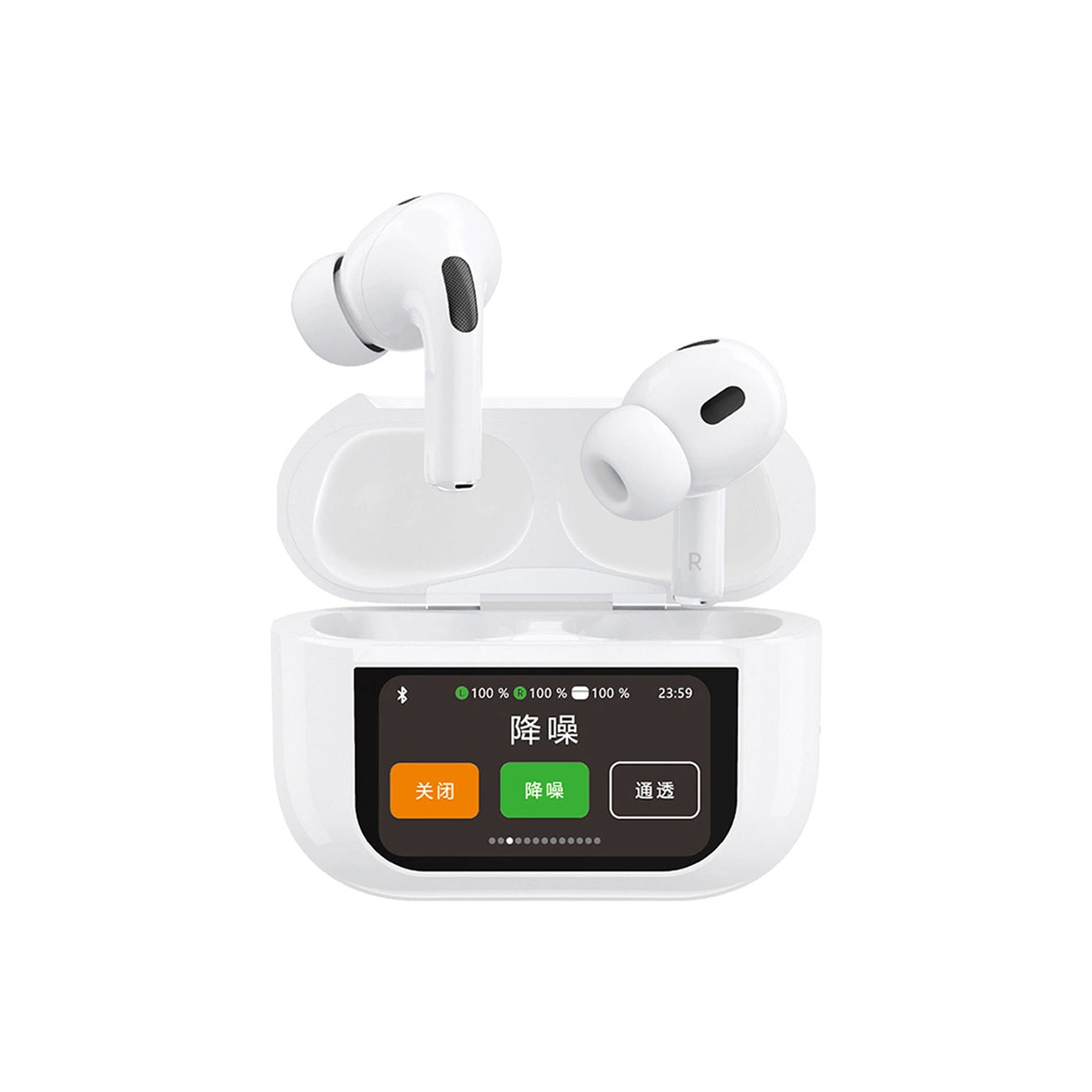 Bluetooth-Freisprecheinrichtung Dudao U19 Display, TWS, Weiß