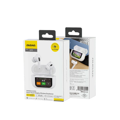 Bluetooth-Freisprecheinrichtung Dudao U19 Display, TWS, Weiß