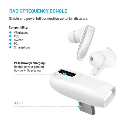 Handsfree Bluetooth Fixed Pods, TWS, Weiß
