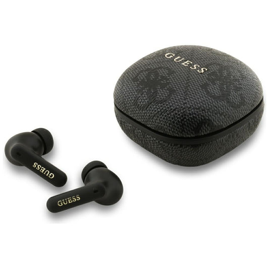 Handsfree Bluetooth Guess 4G Classic Metal Logo, TWS, Schwarz