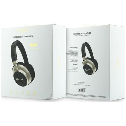 Freisprech-Bluetooth Guess 4G Gold Script Metal, A2DP, Schwarz
