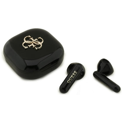 Handsfree Bluetooth Guess 4G Metal Logo, TWS, Schwarz