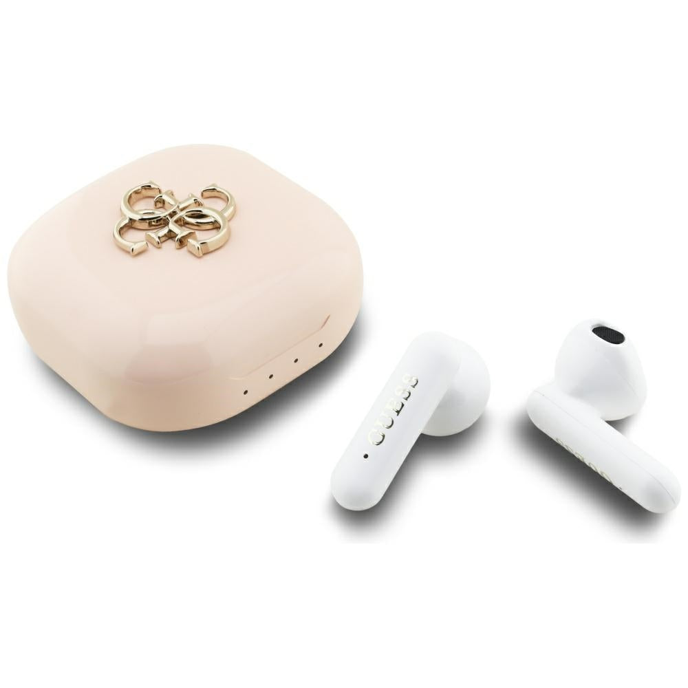 Bluetooth-Freisprecheinrichtung Guess 4G Metal Logo, TWS, Rosa
