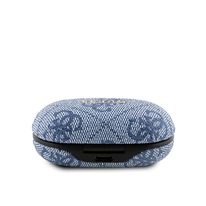 Handsfree Bluetooth Guess 4G Metal, TWS, Blau