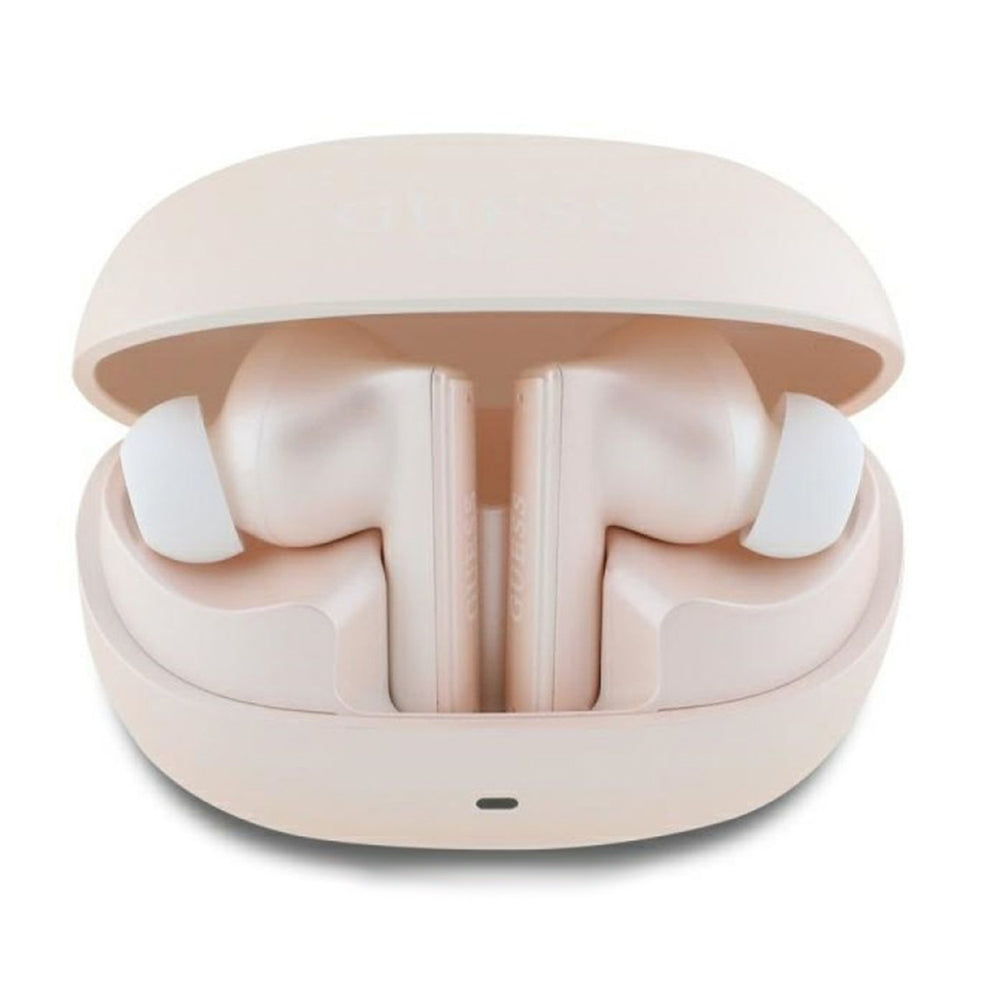 Handsfree Bluetooth Guess Capsule Printed Logo, TWS, ANC, Rosa