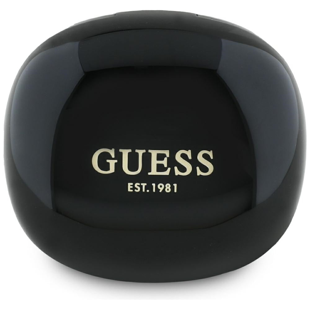 Handsfree Bluetooth Guess Flat Classic Logo Electroplated, TWS, Schwarz