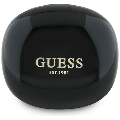 Handsfree Bluetooth Guess Flat Classic Logo Electroplated, TWS, Schwarz