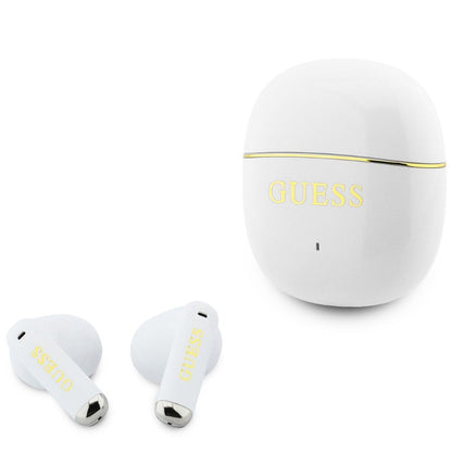Bluetooth-Freisprecheinrichtung Guess Glossy Gold Line Classic, TWS, Weiß