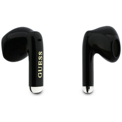 Freisprecheinrichtung Bluetooth Guess Glossy Gold Line Classic, TWS, Schwarz