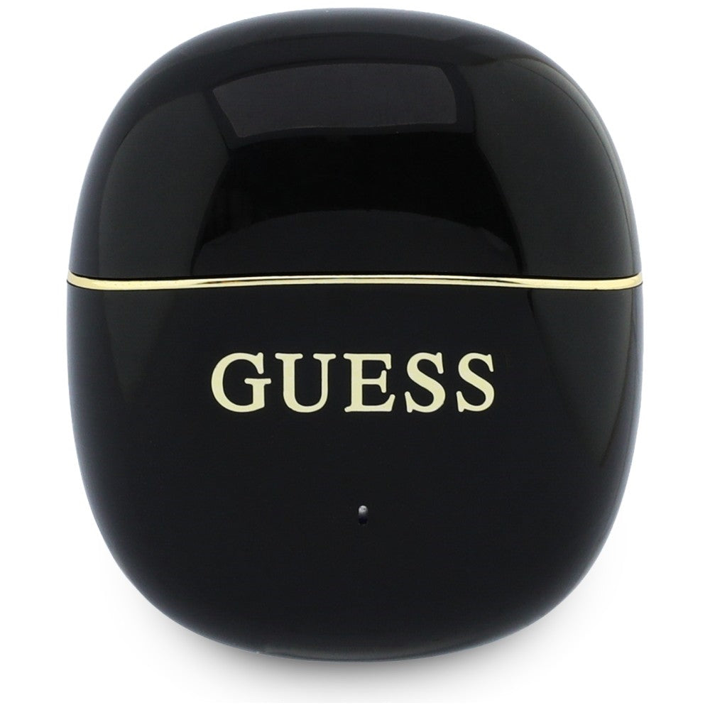 Freisprecheinrichtung Bluetooth Guess Glossy Gold Line Classic, TWS, Schwarz