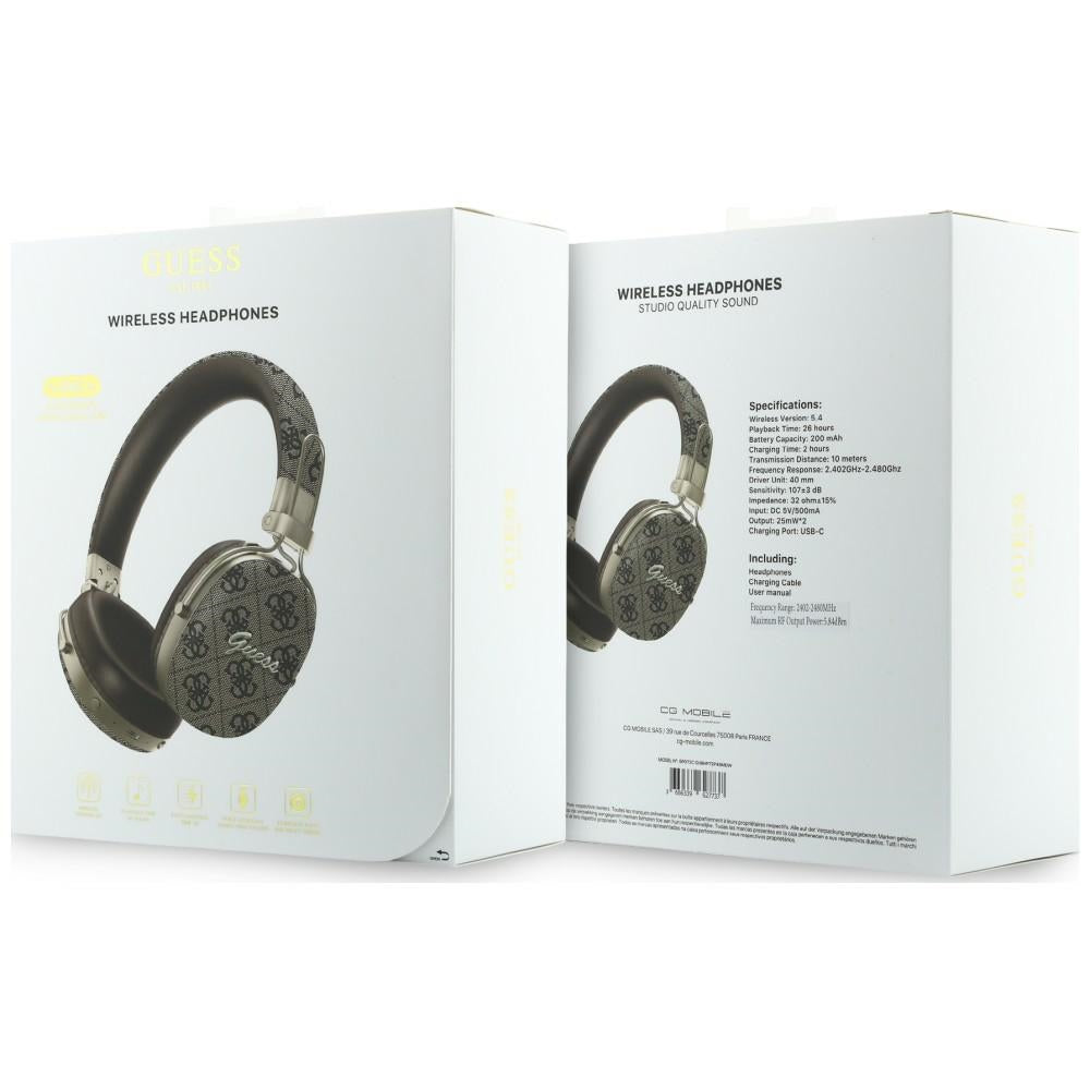 Bluetooth-Freisprecheinrichtung Guess Metal 4G Script Logo, A2DP, Braun
