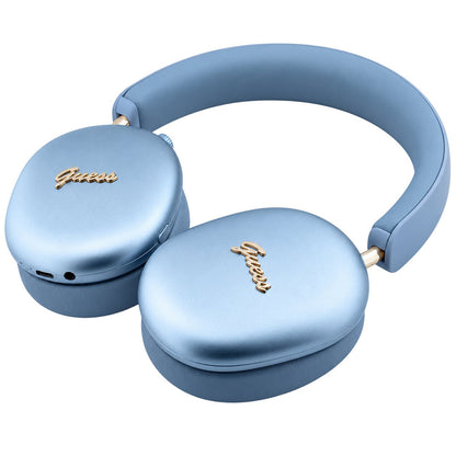 Guess Metal Script Logo Bluetooth-Freisprecheinrichtung, A2DP, Blau