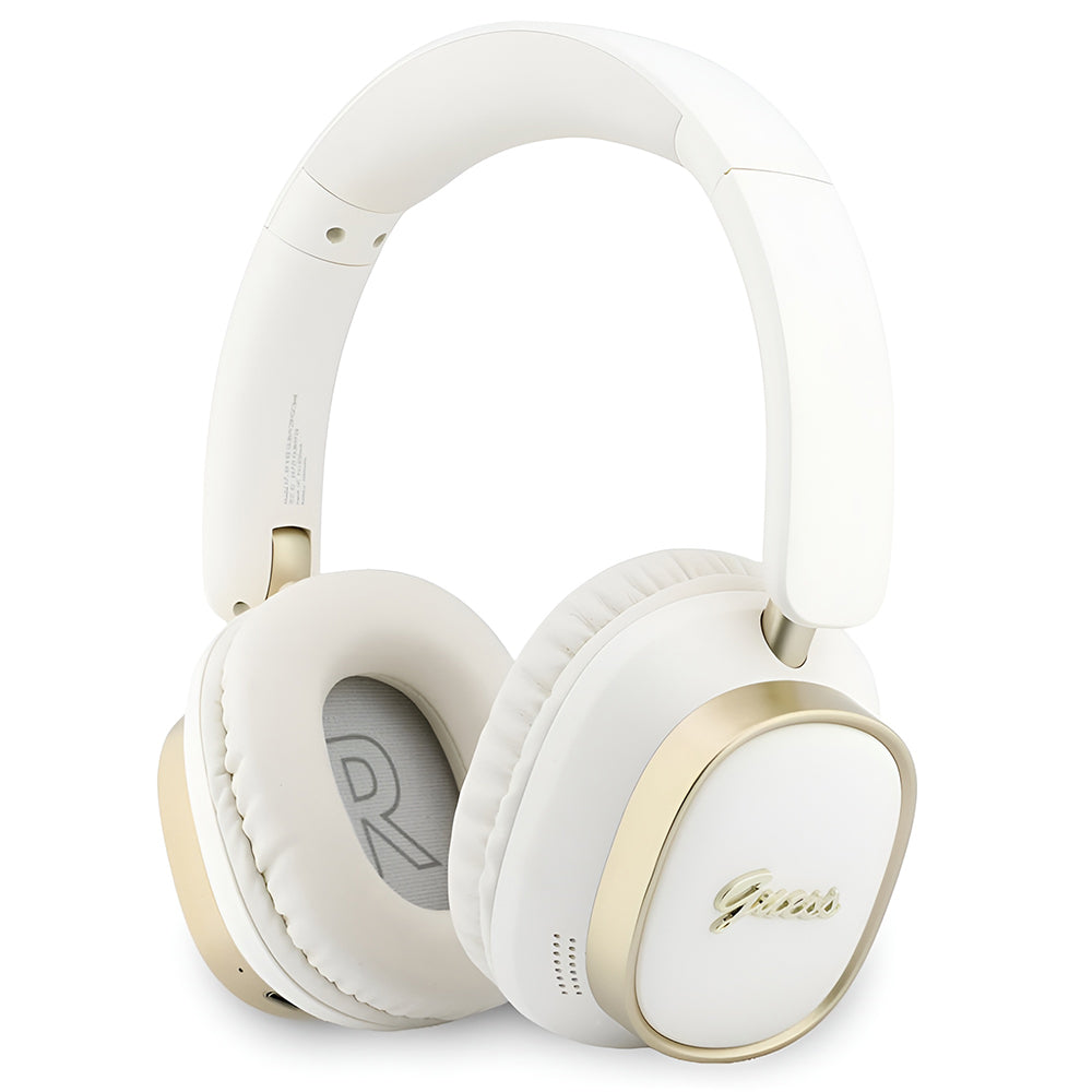 Handsfree Bluetooth Guess Rectangle Metal Script, A2DP, White