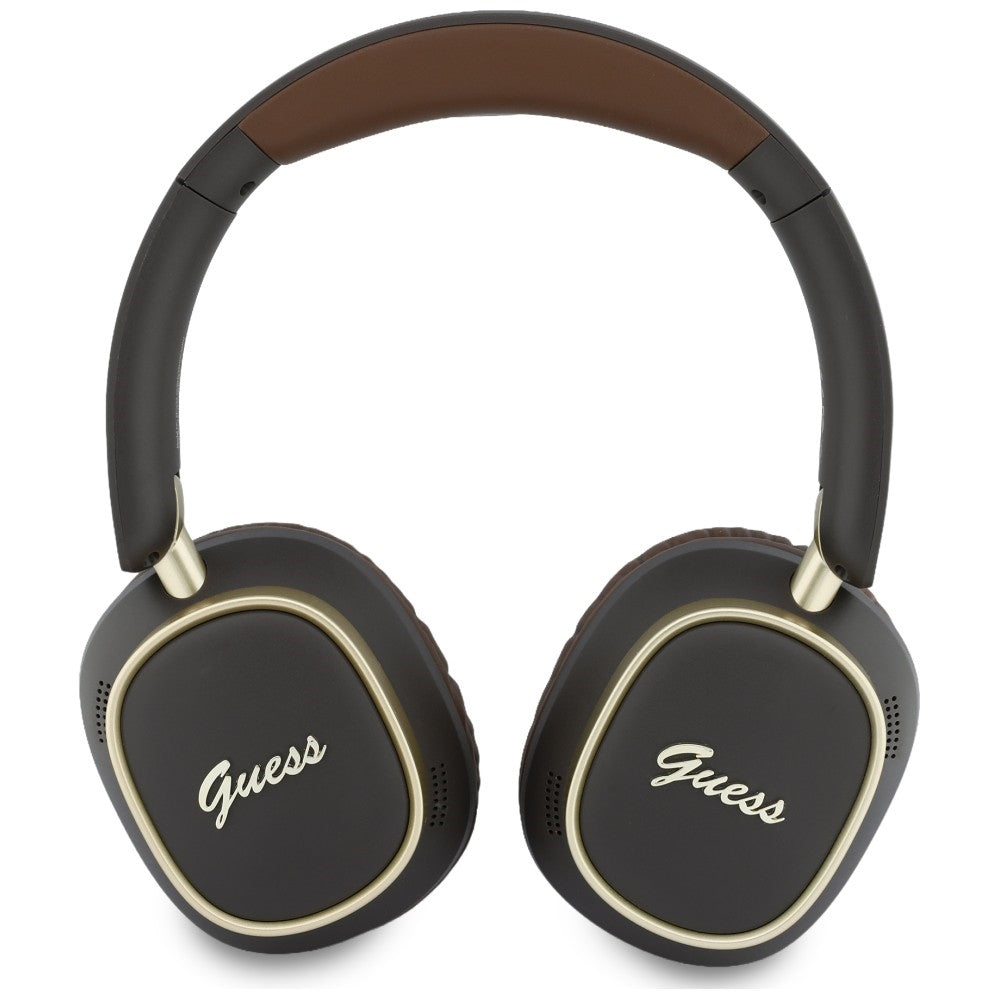 Handsfree Bluetooth Guess Rectangle Metal Script, A2DP, Brown