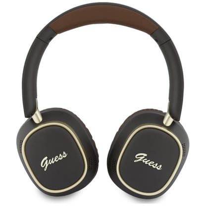 Handsfree Bluetooth Guess Rectangle Metal Script, A2DP, Brown