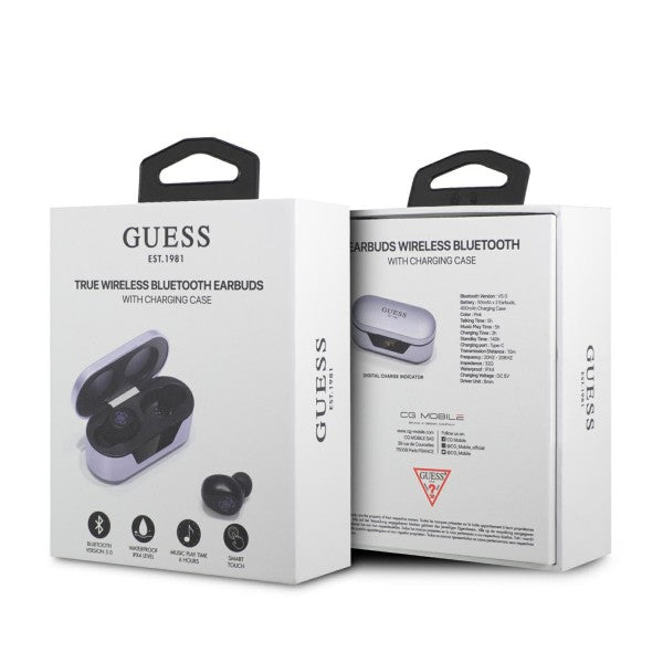 Handsfree Bluetooth Guess, TWS, Lila