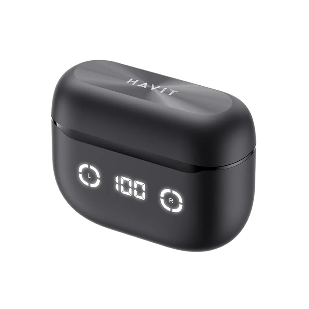 Handsfree Bluetooth HAVIT TW984, TWS, ANC, Schwarz