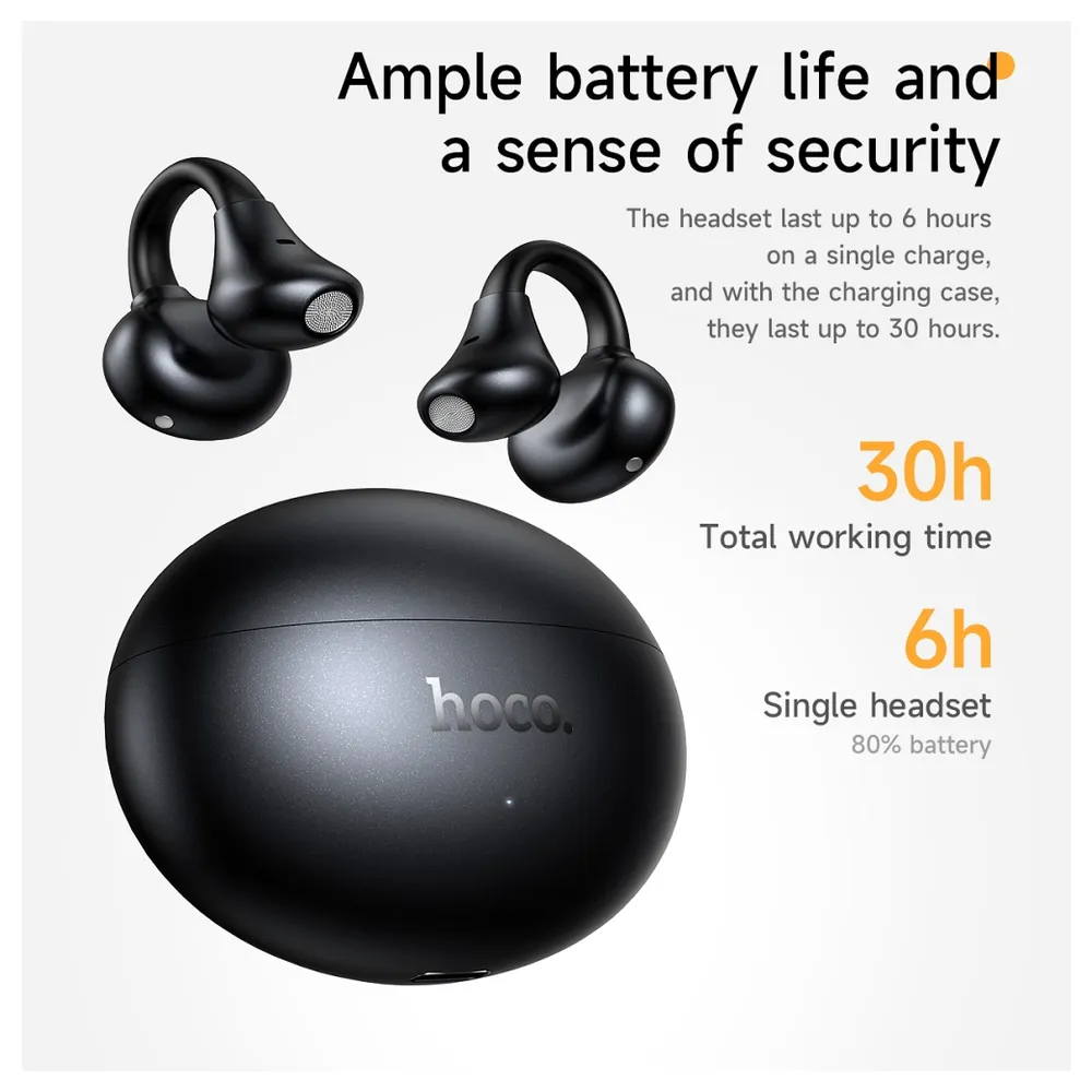 Handsfree Bluetooth HOCO EA8, TWS, White
