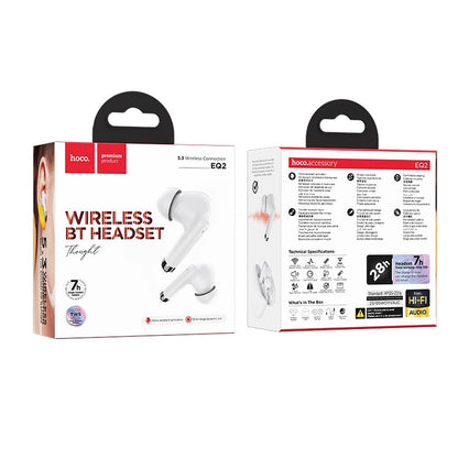 HOCO EQ2 TWS Bluetooth Kopfhörer | Weiß | 28h Akku | Touch-Steuerung