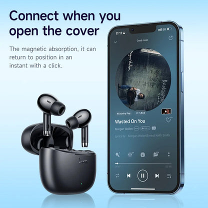 Handsfree Bluetooth HOCO EQ2, TWS, Schwarz