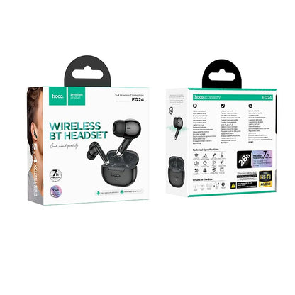 Handsfree Bluetooth HOCO EQ24, TWS, Schwarz