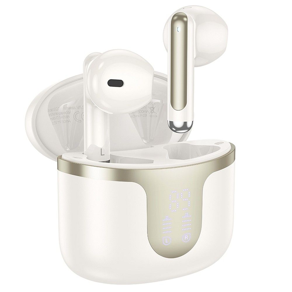 Handsfree Bluetooth HOCO EQ7, TWS, Weiß