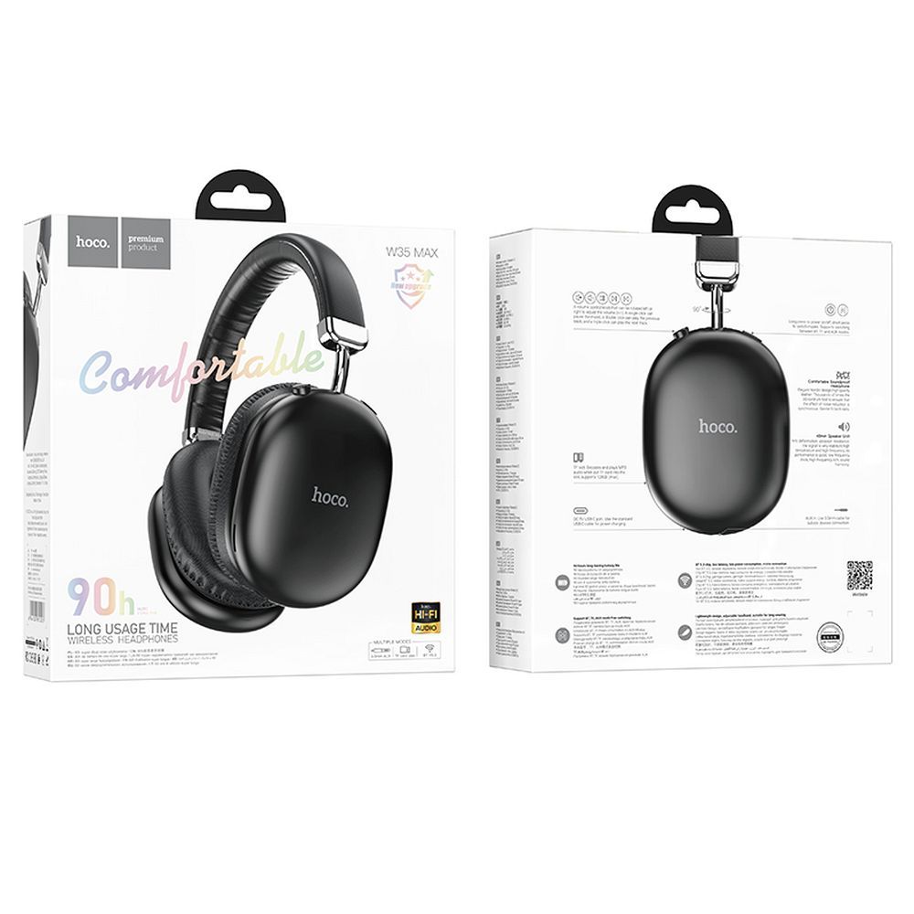 Handsfree Bluetooth HOCO W35 Max, A2DP, Schwarz