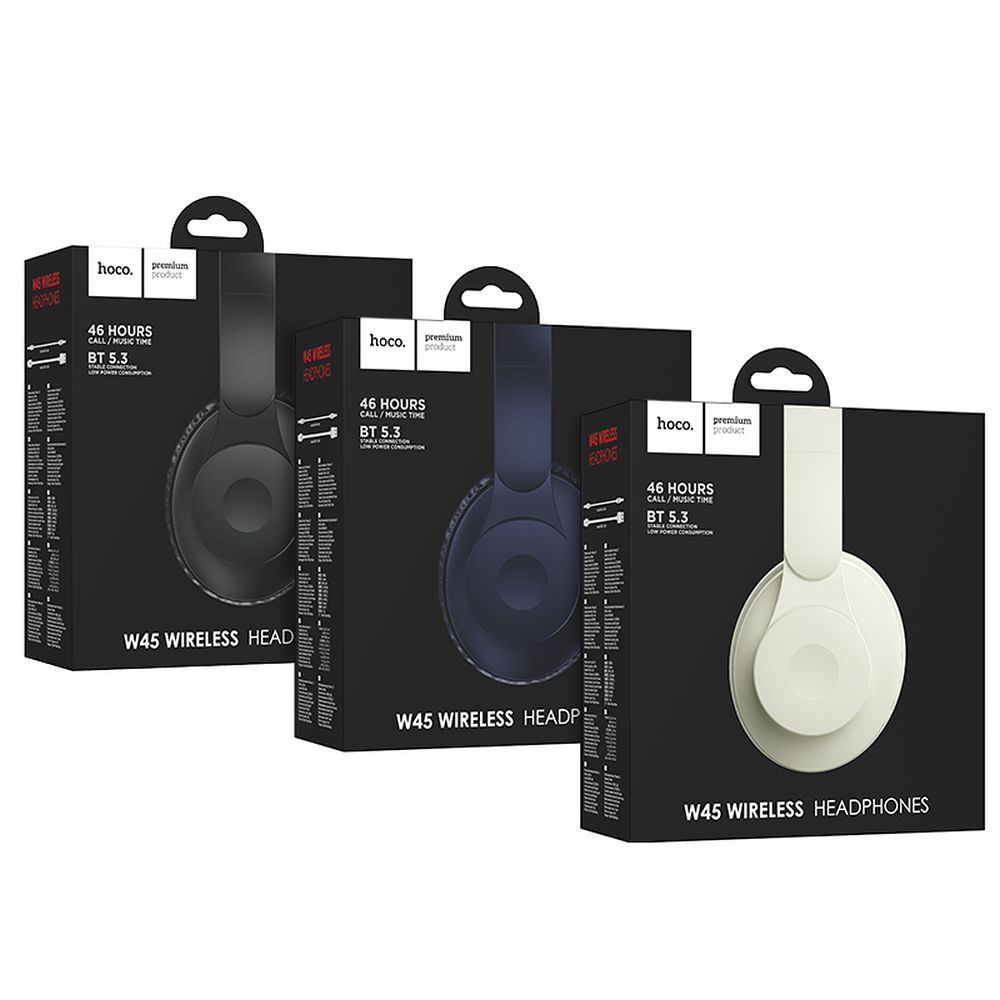Handsfree Bluetooth HOCO W45, A2DP, Blau