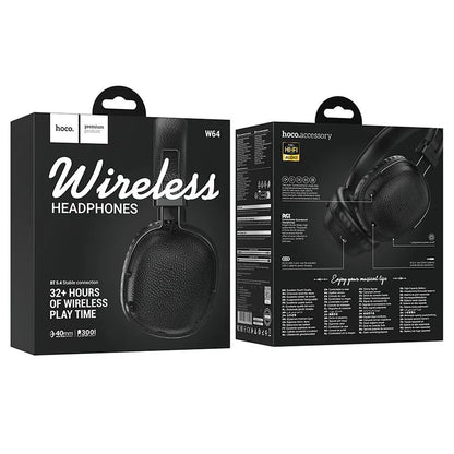 Handsfree Bluetooth HOCO W64, A2DP, Schwarz