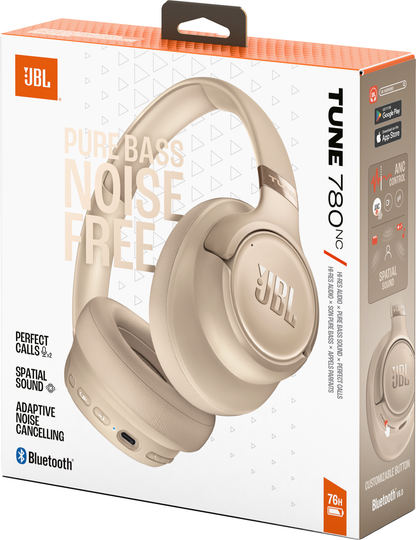 Handsfree Bluetooth JBL Tune 780NC, MultiPoint, A2DP, ANC, Beige JBLT780NCBEG