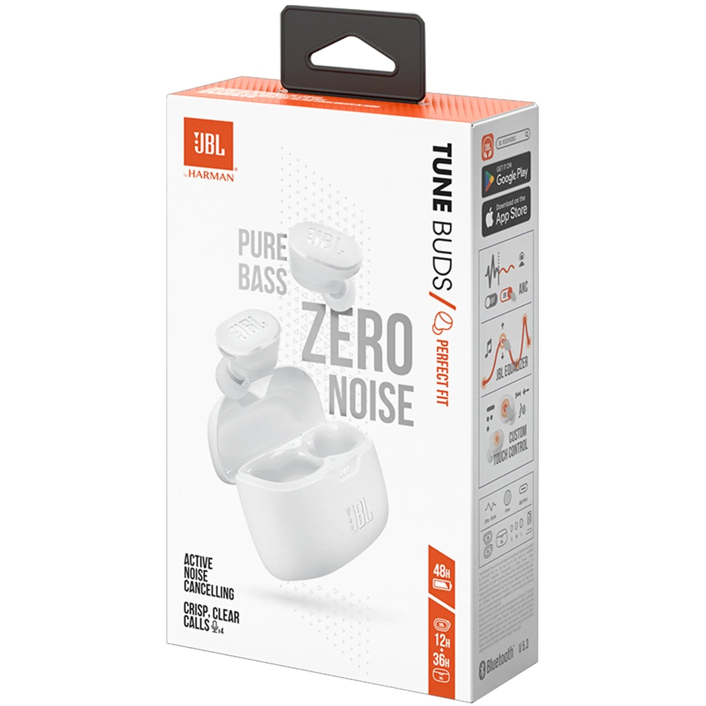 Handsfree Bluetooth JBL Tune Buds, TWS, ANC, MultiPoint, Weiß JBLTBUDSWHT